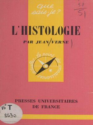 cover image of L'histologie
